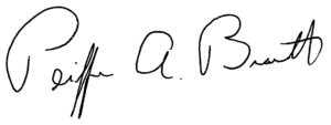 Peiffer Brandt's signature